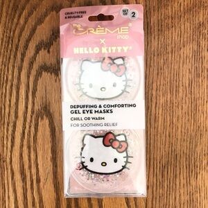 NIB, The Crème Shop X Hello Kitty Depuffing Gel Eye Masks, Reusable